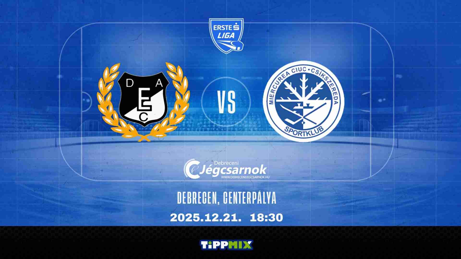 DEAC-SC Csíkszereda jégkorong mérkőzés