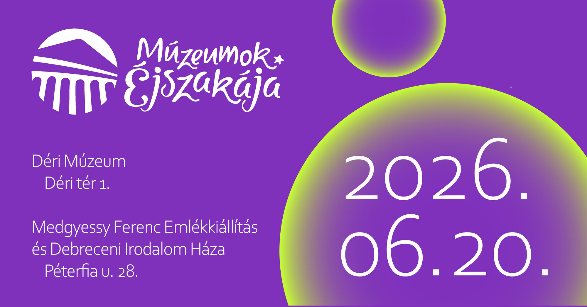 Múzeumok Éjszakája 2026